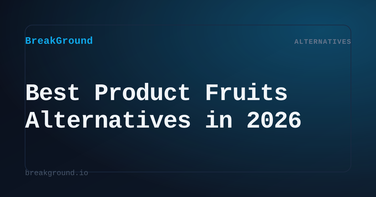 Best Product Fruits Alternatives in 2026 | BreakGround