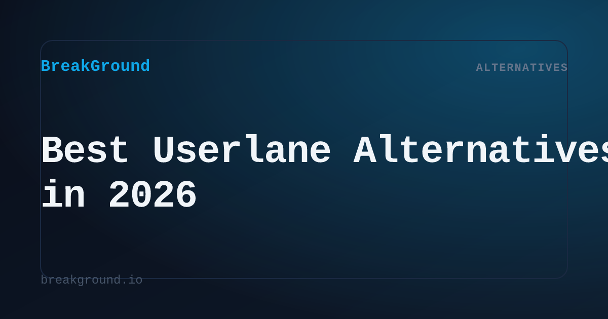 Best Userlane Alternatives in 2026 | BreakGround