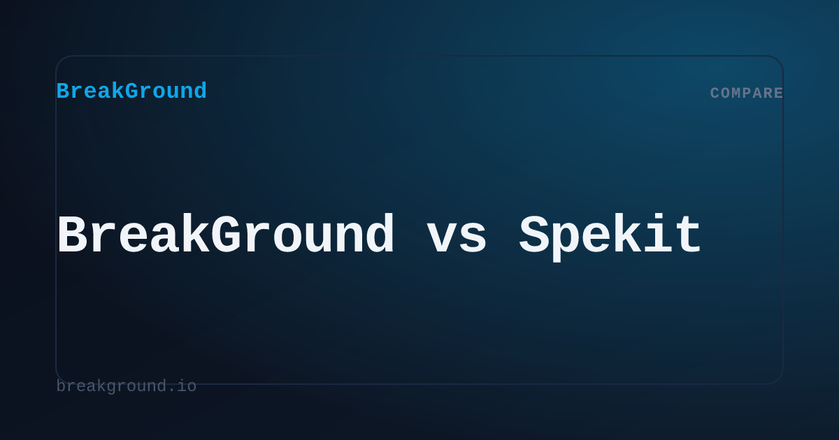 BreakGround vs Spekit | BreakGround