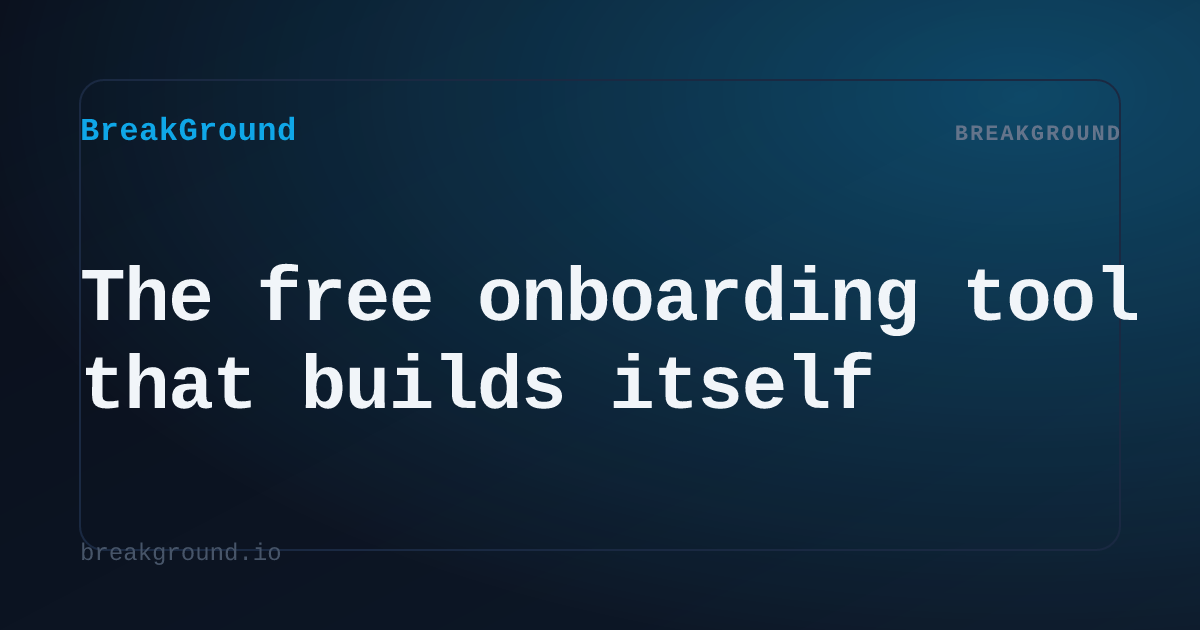 Free AI-Powered User Onboarding Tool | BreakGround